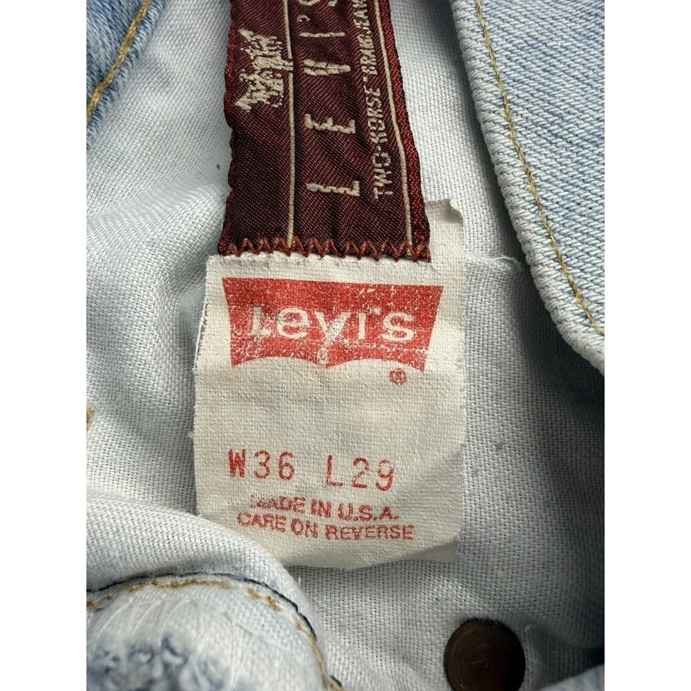 Vintage Levis‎ 549 Low Loose Original Jeans Men's Size 36X29 Made in USA 80's